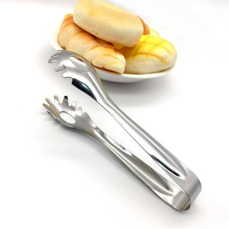 Stainless Steel Food Cooking Salad Serving BBQ Tongs Kitchen Utensils Pasta Tong 